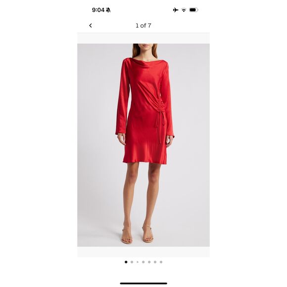 Rails Dresses & Skirts - Rails Alessandra Scarlet Red Satin Dress